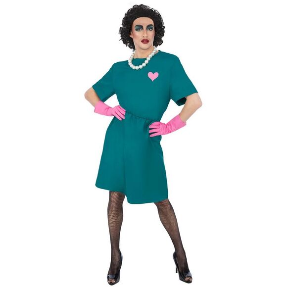 The Rocky Horror Picture Show Mens Frank-N-Furter Surgeon Costume Dress /  Green/